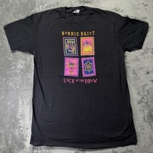 Vintage Bonnie Raitt‎ XL T-Shirt Luck Of The Draw Single Stitch World Tour Band